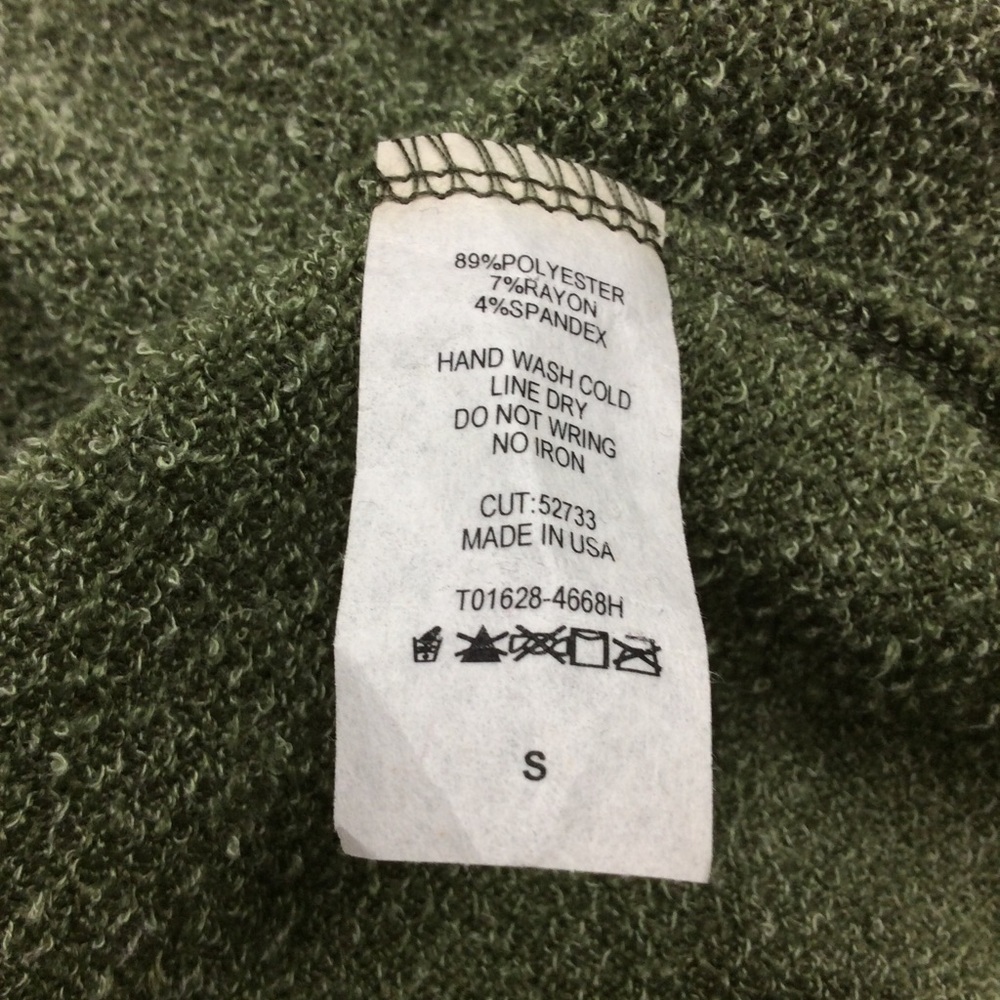 Honeyme Crewneck Small Beautiful Green Top - Picture 5 of 6